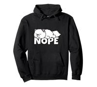 Lazy Persian Cat Not Today Nope Pullover Hoodie