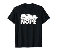 Lazy Persian Cat Not Today Nope T-Shirt