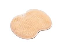 Lazy Person's Foot and Back Scrubber - Anti-Slip Suction Cup, Hands-Free, Exfoliating Foot and Back Massager, with Hanging Hole for Convenient Storage,Orange