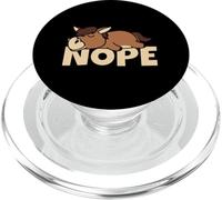 Lazy Pony Horse Foal Not Today Nope PopSockets PopGrip for MagSafe