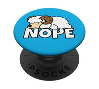 Lazy Ram Sheep Shepherd Shepherdess Not Today Nope PopSockets Adhesive PopGrip