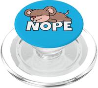 Lazy Rat Not Today Nope PopSockets PopGrip for MagSafe