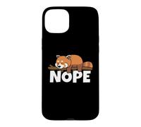 Lazy Red Panda Not Today Nope Case for iPhone 15 Plus