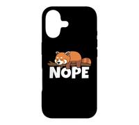 Lazy Red Panda Not Today Nope Case for iPhone 17