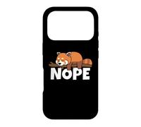 Lazy Red Panda Not Today Nope Case for iPhone 17 Pro