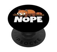 Lazy Red Panda Not Today Nope PopSockets Adhesive PopGrip