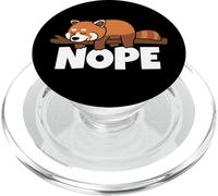 Lazy Red Panda Not Today Nope PopSockets PopGrip for MagSafe