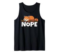 Lazy Red Panda Not Today Nope Tank Top
