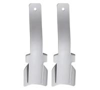 Lazy Shoe Helper Portable Sock Slider Short Handled Shoe Horn-Shoe Lifting Helper Easy on Easy Off, Plastic Shoehorn for Men, 2pcs-gray, big