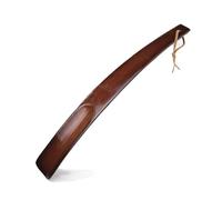 Lazy Shoe Horn Comfortable Shoe Lifter, 1Pcs Professional Wooden Professional Shoe Spoon Home Tools Long Handle Shoehorn Useful Dressing Aid for Seniors,(Brown 23cm)
