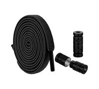 Lazy Shoelaces Rope - No Tie Elastic Flat Shoelaces, Good Toughness String, Rapid Fastening Stretch System, Footwear Security Comfort Function, Shoe Accessory Category, Universal Fit Black White