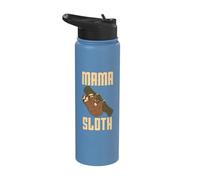 Lazy Sleeping Mama Sloth Mother's Day Stainless Steel Insulated Water Bottle
