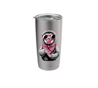 Lazy Sloth Bear Sunglasses Bubble Gum Sloths Stainless Steel Insulated Tumbler