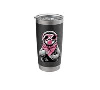 Lazy Sloth Bear Sunglasses Bubble Gum Sloths Stainless Steel Insulated Tumbler