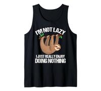 Lazy Sloth On A Tree Doing Nothing Tank Top