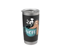 Lazy Sloth Taking A Bath in A Coffee Mug Nope Not Today Stainless Steel Insulated Tumbler