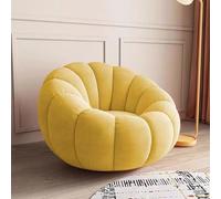 Lazy Sofa Chair, Pumpkin-Shaped Bean Bag Chair, Durable and Comfortable Armchair, Filled with high-Density Rebound Sponge, Suitable for Living Rooms, bedrooms, and Apartments B