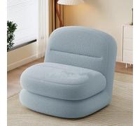 Lazy Sofa Comfy Lazy Floor Sofa Couch,3 In 1 Sleeper Chair Bed,Upholstered Lazy Bed With 5-Angle Adjustable Backrest,for Living Room Bedroom Office Salon blue-70 * 70 * 30cm