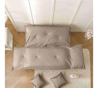 Lazy Sofa Floor Sofa Adjustable Bed, Foldable Mattress Futon Couch Bed With 5 Position Backrest & Armrests for Living Room, Bedroom, Balcony coffee-2