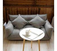 Lazy Sofa Floor Sofa Bed,Foldable Sleeper Bed With 5 Position Backrest & 2 Pillows, Convertible Futon Couch Bed for Living Room dark gray-1