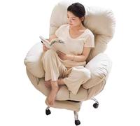Lazy Sofa Recliner Chair, Ergonomic Office Chairs Study Chair, 360 Swivel Desk Chair with Padded Seat and Armrest for Bedroom, Recliner Chair Home Office Desk Chairs Game Computer Chair