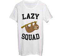 Lazy Squad Cute Sloth Hanging On A Branch Men's T-Shirt bnft Medium White