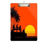 Lazy Sundown Monkeys car Stylish clipboard Standard Hole for Nurses Home Contractor Size 9 x 12.5 Tabla para escribir con Clip