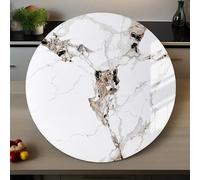 Lazy Susan for Dining Table,Rotatable Serving Plate,20-32 in Marble Texture Rock Slab with Anti-Scratch Surface & Ultra-Quiet Bearing for Kitchen/Dining Tables Centerpiece