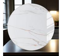 Lazy Susan for Dining Table,Rotatable Serving Plate,20-32 in Marble Texture Rock Slab with Anti-Scratch Surface & Ultra-Quiet Bearing for Kitchen/Dining Tables Centerpiece