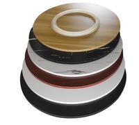 Lazy Susan Rotating Tray 60cm (24in) EasytoClean Wooden Turntable for DIY Desktop Round Tabletop Organizer Perfect for Kitchen & DiningBlack Finish