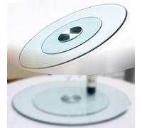 Lazy Susan Tempered Glass Turntable, 20/24/27/31/35/39inch Turntable for Dining Table, Tabletop Round Swivel Display Serving Tray, Home Kitchen Rotating Plate (Size : 70cm/27)