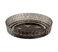 Lazy Susan Turntable 20cm, Plastic Rotating Organiser for Kitchen Cupboard, Fridge, Bathroom Countertop, Cosmetic Storage Carousel, Space Saving Spice Rack Holder (Gray)