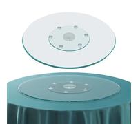 Lazy Susan Turntable 28" 32" 39" Round Serving Plate for Dining Table Centerpiece 6 Smooth Rotating Wheels Perfect for Easy Sharing & Entertaining (85cm/33in)