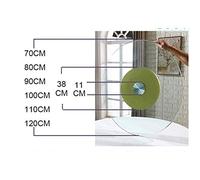 Lazy Susan Turntable Bearing Clear Tempered glass Turntable Tray 28inch-47inch for Home hotel Kitchen dining room table, large Round Rotating Tray