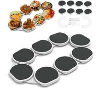 Lazy Susan Turntable for Dining Table,Large Desktop Expandable Lazy Susan Turntable,Rotating Food Serving Turntable 360° Rotation Revolution Server Tray for Dinner Dish Table Centre,Party,Kitchen