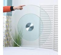 Lazy Susan Turntable - Glass Rotating Serving Tray for Dining, Cake Table, Centerpiece for Home, Party, Hotel