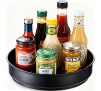 Lazy Susan Turntable,Kitchen Storage Rack,Rotating Spice Rack,Stainless Condiments Organizer,Kitchen Storage & Organisation(25cm)