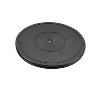 Lazy Susan Turntable Organizer 360 Degree for TV Cabinets Black 30x1.8 cm