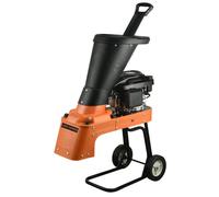 Lazy Tools 4HP Petrol Wood Chipper Shredder Mulcher 50mm, 160cc Belt Drive in Orange Lazy Tools Orange
