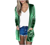 Lazy Velvet Cardigan for Women UK Casual Loose Cozy Cardigans Ladies Fashion Solid Color Open Front Jackets Long Sleeve Outerwear with Pockets Daily Wear Lightweight Loungwear