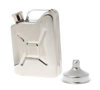 lazyfun 5 oz Stainless Steel Canister Hip Flask Liquor Whisky Flask Men's Gift Footrest Ottoman Cover