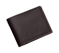 lazyfun Thin PU Wallet for Men, Portable Cash Organiser with Multiple Card Slots, Compact Storage Pockets for Daily Use, Professional Gift for Him, Birthday, brown, Einheitsgröße