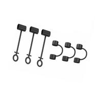 lazyfun Universal Charging Adapter Fixed Straps Anti Loss Dustproof Data Cable Protective Cap Charging Port Dust Protection Data Cable Protective Cover