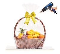 LazyMe Clear Easter Basket Cellophane Shrink Bags, 24x30 inch, Shrink Wrap Bags Large, Clear, 20pcs