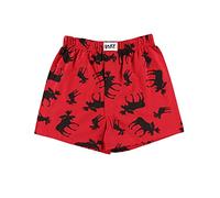 LazyOne Classic Moose Red Mens Boxer Shorts, M, Rot