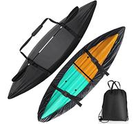 LazySof 420D Oxford Kayak Canoe Cover, Professional Universal Kayak Cover Canoe Boat Waterproof UV Resistant Dust Storage Cover Shield,2.6to3.0m