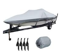LazySof Boat Cover 600D Waterproof Marine Grade Oxford Cloth, UV Protection, Cold-resistant, Universal Trailer Cover for V-Hull and Tri-Hull Runabout Boats,14to16FT: 530 * 290CM