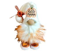 Lazyspace Christmas Halloween Gnomes Ornaments for Christmas Halloween Decorations, Christmas Gonk Hanging Plush Gnome Halloween Decor with Orange Pumpkin Design