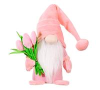 Lazyspace Christmas Tulip Gnome Plush Figure for Mother's Day - Floral Home Decor & Gift Idea, Springtime Decorations, Thoughtful Gifts for Mom