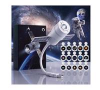 LAZYTAIL Galaxy Projector Night Light, 15 Themes Ocean Wave & Nebula Star Projector, Touch Control LED Planetarium Lamp for Bedroom, USB Powered for Kids Adults Sleep Relaxation